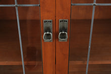 Load image into Gallery viewer, Canal Dover Hill House Solid Cherry Display Cabinet with Leaded Glass Doors