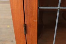 Load image into Gallery viewer, Canal Dover Hill House Solid Cherry Display Cabinet with Leaded Glass Doors