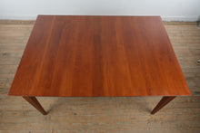 Load image into Gallery viewer, Canal Dover Hill House Amish Cherry Dining Set with 8 Leather Chairs, 2 Leaves and Table Pads