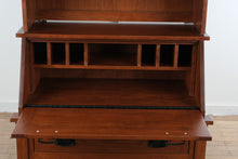 Load image into Gallery viewer, Canal Dover Hill House Solid Cherry Secretary Desk and Display Cabinet