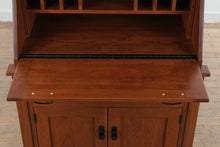 Load image into Gallery viewer, Canal Dover Hill House Solid Cherry Secretary Desk and Display Cabinet