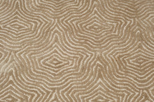 Load image into Gallery viewer, Shaw Five Street Wool Area Rug 5x8 Modern Geometric Pattern Neutral Taupe Beige