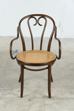 Load image into Gallery viewer, Bentwood Cane Seat Arm Chair Vienna Style Café Dining Chair