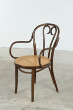 Load image into Gallery viewer, Bentwood Cane Seat Arm Chair Vienna Style Café Dining Chair
