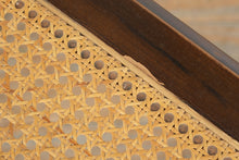 Load image into Gallery viewer, Traditional Cane Top Bench Stool with Wood Frame