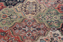 Load image into Gallery viewer, Capel Rugs Traditional Medallion Area Rug – Red, Black & Green