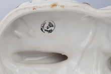 Load image into Gallery viewer, Capodimonte Porcelain Figurine – Boy and Girl Playing See-Saw on Log