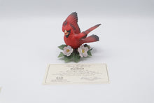 Load image into Gallery viewer, Lenox Cardinal Fine Porcelain Bird Figurine Flowers Original Certificate