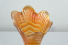 Load image into Gallery viewer, Rare 20" Tall Imperial Ripple Marigold Carnival Glass Vase