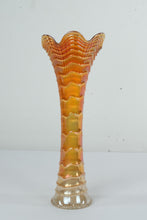 Load image into Gallery viewer, Rare 20" Tall Imperial Ripple Marigold Carnival Glass Vase