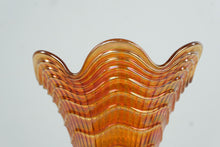 Load image into Gallery viewer, Rare 20" Tall Imperial Ripple Marigold Carnival Glass Vase