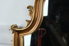 Load image into Gallery viewer, Carolina Mirror Gilt Wood Wall Mirror – Ornate Traditional Scroll Design, 20” x 41”
