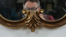 Load image into Gallery viewer, Carolina Mirror Gilt Wood Wall Mirror – Ornate Traditional Scroll Design, 20” x 41”