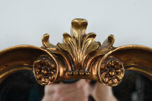 Load image into Gallery viewer, Carolina Mirror Gilt Wood Wall Mirror – Ornate Traditional Scroll Design, 20” x 41”