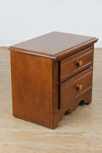 Load image into Gallery viewer, Oakcraft Solid Cherry Two Drawer Nightstand End Table