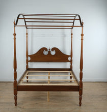 Load image into Gallery viewer, Caroline Paige Solid Wood Full Size Canopy Poster Bed with Arched Crown