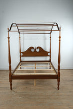 Load image into Gallery viewer, Caroline Paige Solid Wood Full Size Canopy Poster Bed with Arched Crown