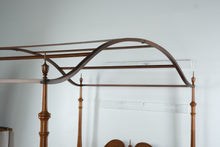 Load image into Gallery viewer, Caroline Paige Solid Wood Full Size Canopy Poster Bed with Arched Crown