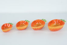 Load image into Gallery viewer, Terramoto Ceramic Carrot Measuring Cups – Set of 4 Nesting Cups (¼, ⅓, ½, 1 Cup)