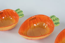 Load image into Gallery viewer, Terramoto Ceramic Carrot Measuring Cups – Set of 4 Nesting Cups (¼, ⅓, ½, 1 Cup)