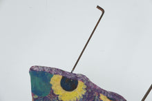 Load image into Gallery viewer, Whimsical Girl Doing Cartwheel Metal Sculpture Folk Art Sunflower 42 Inch