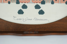 Load image into Gallery viewer, Carter’s Grove Plantation Needlepoint Serving Tray