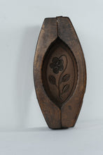 Load image into Gallery viewer, Antique Carved Wooden Butter Mold or Press – Folk Art Floral Design – 11" Tall