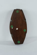 Load image into Gallery viewer, Antique Carved Wooden Butter Mold or Press – Folk Art Floral Design – 11" Tall