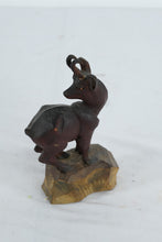 Load image into Gallery viewer, WWII-Era Hand-Carved Wooden Ibex Figurine – “Bolzano, Italy – May 1945” Souvenir