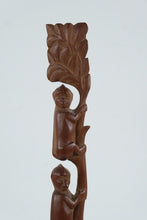 Load image into Gallery viewer, Hand Carved Wood Monkey Tree Sculpture Folk Art Figure 14 Inch