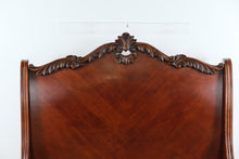 Load image into Gallery viewer, Traditional Carved Queen Size Bed Frame with Scrollwork