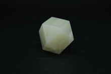 Load image into Gallery viewer, Carved Alabaster Geometric Paperweight – 14-Sided Polyhedron