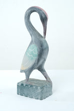Load image into Gallery viewer, Wooden Carved Crane Statue
