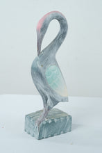 Load image into Gallery viewer, Wooden Carved Crane Statue
