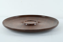 Load image into Gallery viewer, Carved Wooden Chip and Dip / Hors D'oeuvres Plate - Rosario Woodturning - Puerto Rico