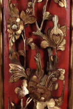 Load image into Gallery viewer, Carved Oriental Flowers on Custom Made Frame