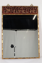 Load image into Gallery viewer, Carved Oriental Panel in Custom Frame with Mirror