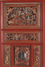 Load image into Gallery viewer, Carved Oriental Panels on Hanging Wall Plaque