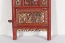 Load image into Gallery viewer, Carved Oriental Panels on Hanging Wall Plaque