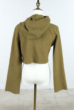 Load image into Gallery viewer, C Asch Gro Abrahamsson Olive Green Hooded Cropped Wool Jacket