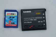 Load image into Gallery viewer, Casio Exilim EX S10 Black 10 1MP Digital Camera 3x Zoom Battery Charger Box