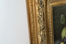 Load image into Gallery viewer, R Caspers Still Life Fruit Framed Textured Print 26 x 22 Gold Frame
