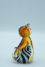 Load image into Gallery viewer, Hand-Blown Art Glass Cat Figurine