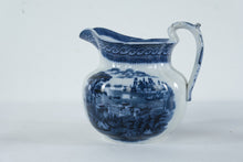 Load image into Gallery viewer, Cauldon England Byzantium Blue Transferware Pitcher Ironstone Jug