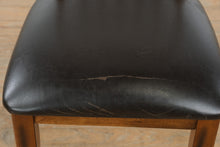 Load image into Gallery viewer, Solid Wood Dining Chair with Black Vinyl Seat