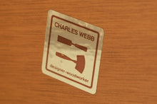 Load image into Gallery viewer, Charles Webb Oak Tile Top Console Table with Slatted Shelf