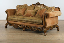 Load image into Gallery viewer, “Château Camille” Ornate Carved Sofa / Couch
