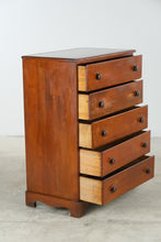 Load image into Gallery viewer, Vintage Cherry Five Drawer Chest of Drawers Dresser - ONLINE ONLY