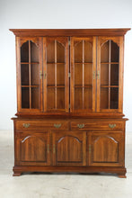 Load image into Gallery viewer, Traditional Solid Cherry Two Piece China Cabinet with Lighted Display Hutch