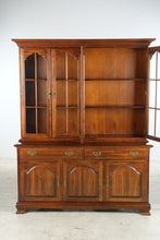 Load image into Gallery viewer, Traditional Solid Cherry Two Piece China Cabinet with Lighted Display Hutch